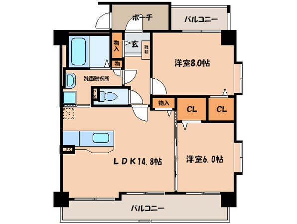 フレアMICHIKOの物件間取画像